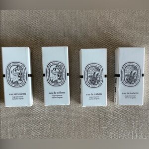 Brand New Diptyque Sample Set of Four